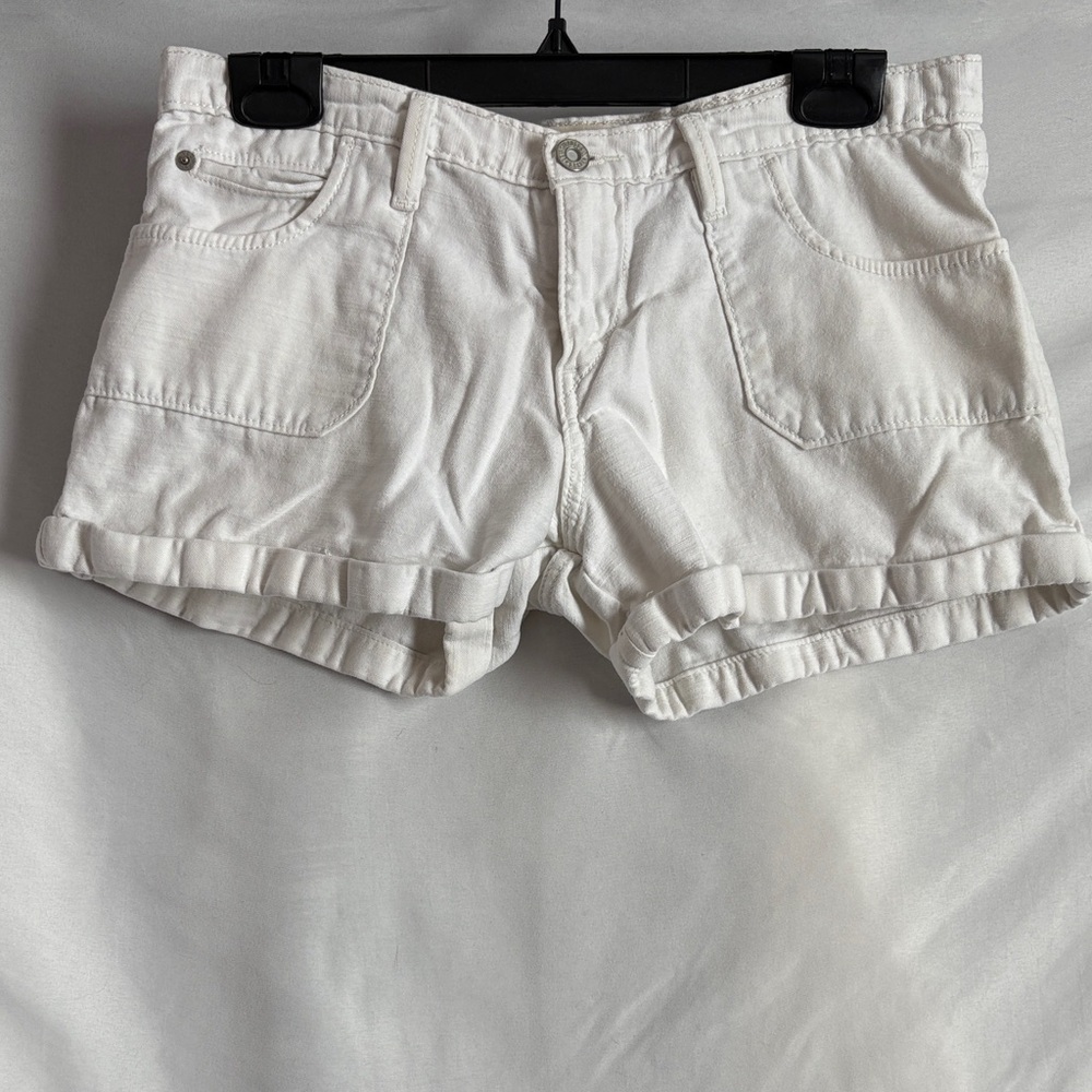 Levi's Classic White Jean Shorts
